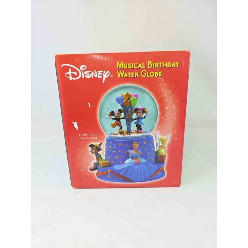 2001 Hallmark Disney Musical 100th Birthday Water Globe Limited Edition
